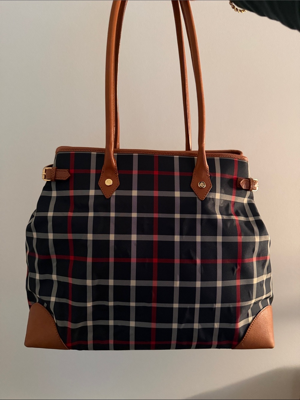 Rooks brothers tartan tote bag